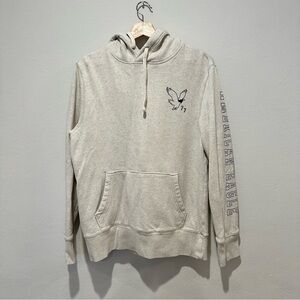 American Eagle Outfitters Men's Heathered Oatmeal Hoodie